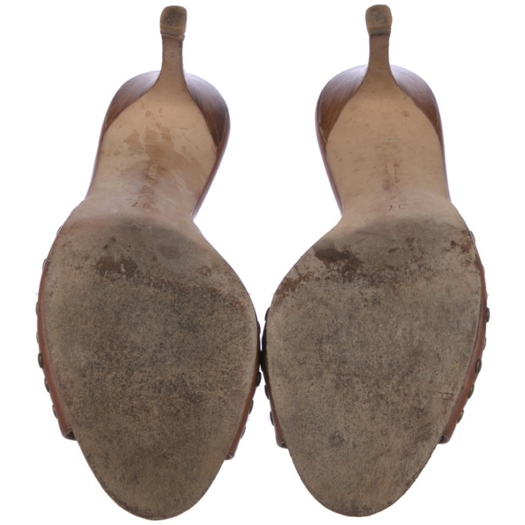 Manolo Blahnik brown leather sandals/mules | Size 7/37 - Picture 5 of 5